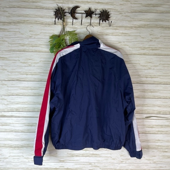 Totes Americana Red White Blue 90’s Windbreaker Rain Slicker - Picture 5 of 5